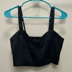 Abercrombie and Fitch Satin Crop Top